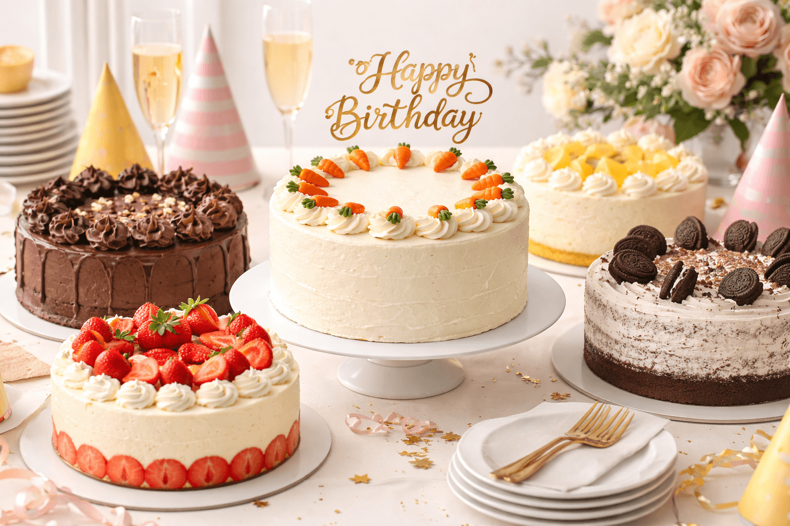 Mesa de tortas y postres de Resseta Diferente